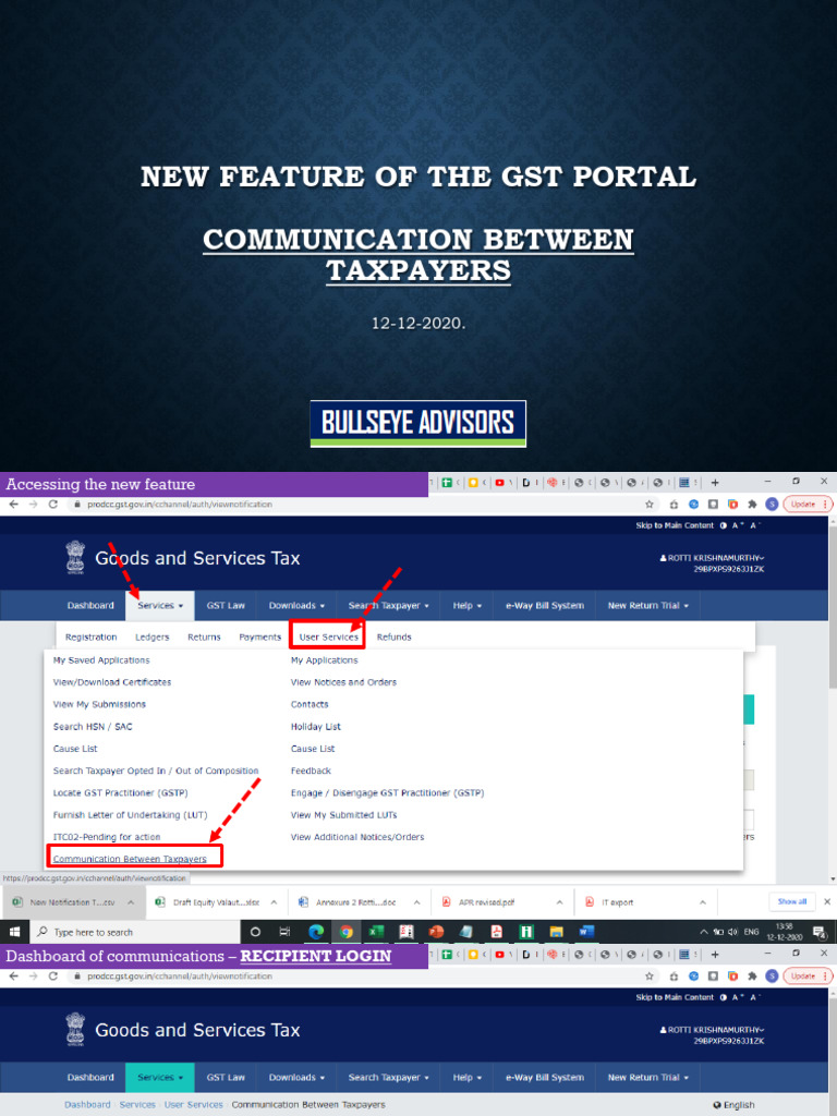 GSTN Taxpayer Communications 1220 | PDF