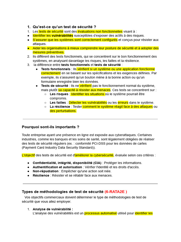 Guide des Tests de Sécurité Informatique PDF Sécurité Sécurité — free download
