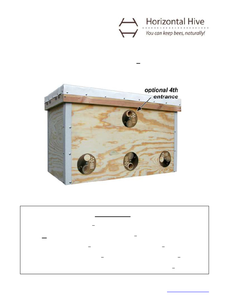 Layens Insulated Hive Setup Guide | PDF | Beehive | Beekeeping