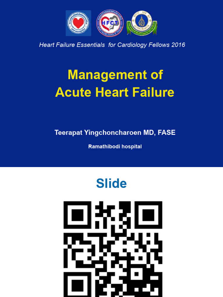 Acute Heart Failure Management Guide | PDF | Heart Failure | Thrombosis