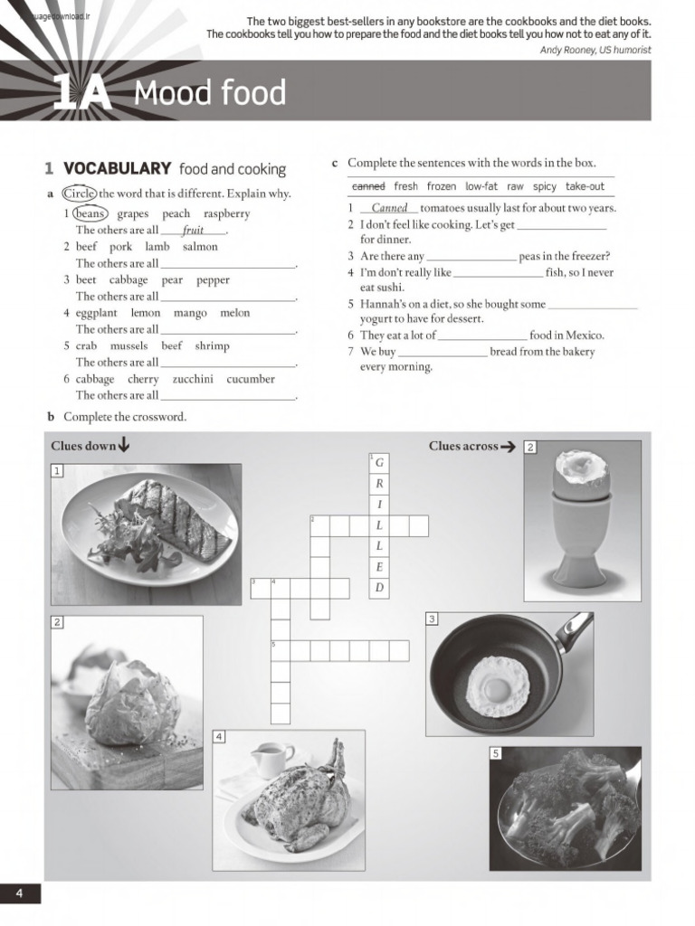 Practice Your Food Vocabulary A2/B1 | PDF