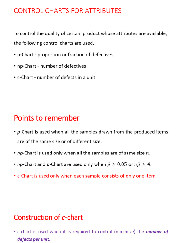 Control Charts Notes | PDF | Engineering Tolerance | Specification ...