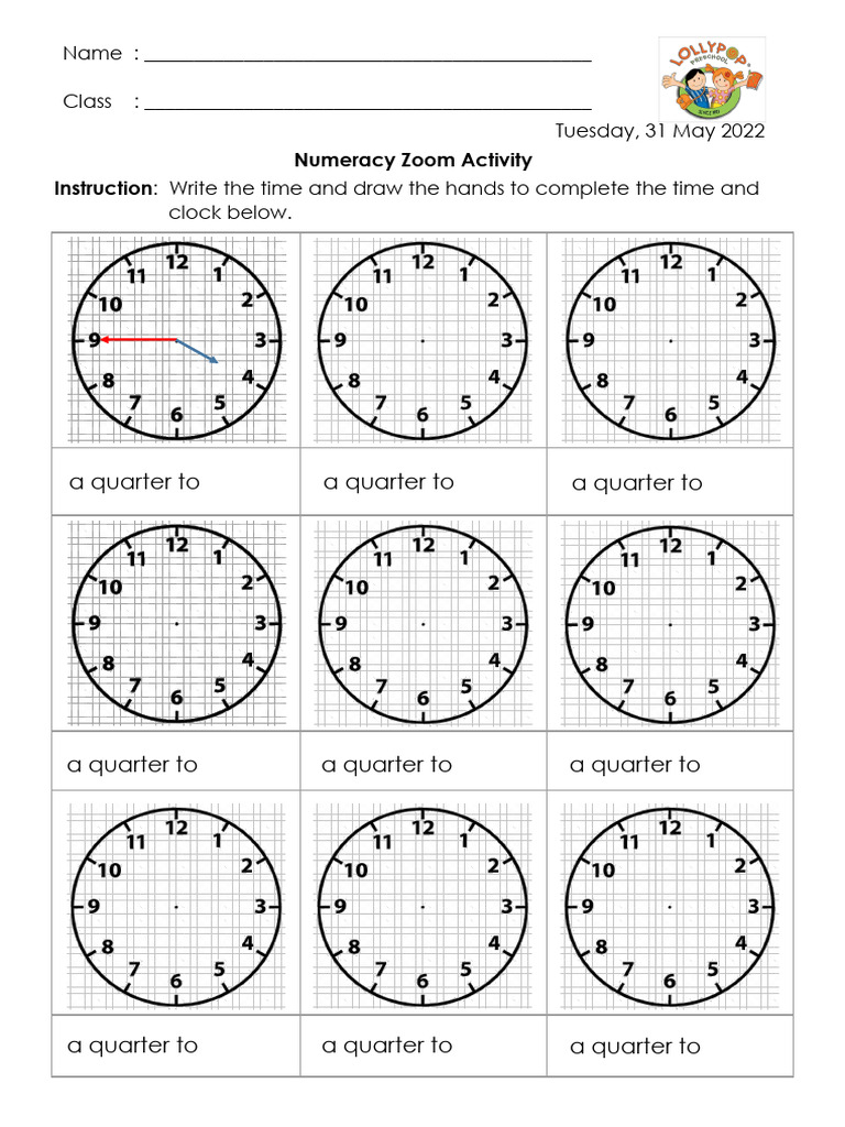Tuesday, 31 May - Numeracy Activity 1 | PDF