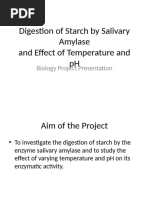 Study of Digestion of Starch by Salivary Amylase and Effect of PH and ...