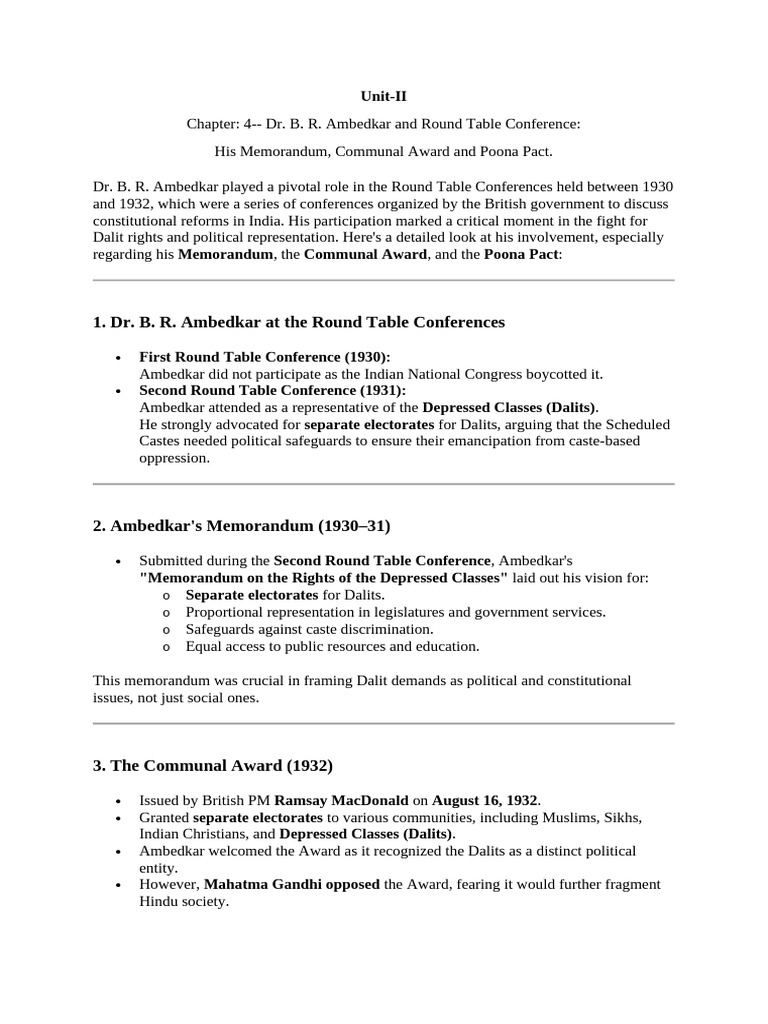 DR BR Ambedkar English Notes | PDF | Dalit | Government