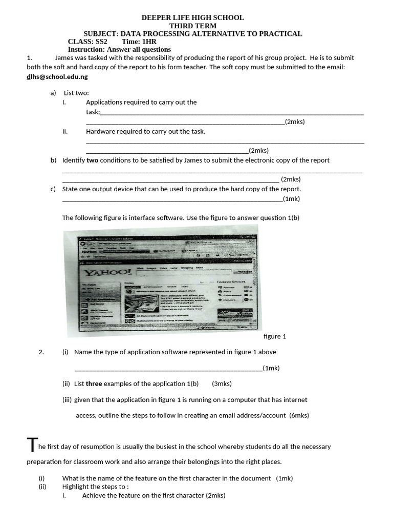 Data Processing SS2 Practical Guide | PDF | Internet | World Wide Web