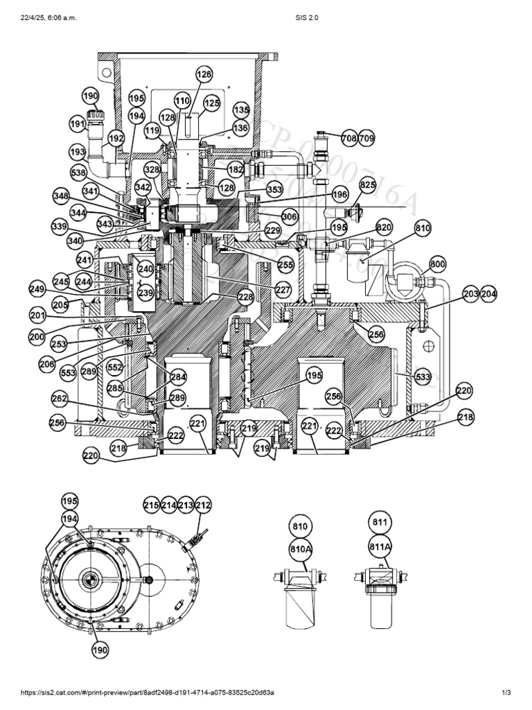 Planetary Swing Gearcase Assembly | PDF | Screw | Gear