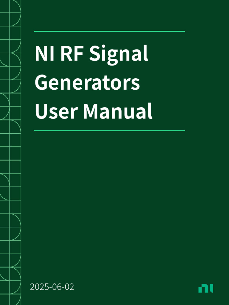 NI RF Signal Generators Overview | PDF | Information And Communications ...