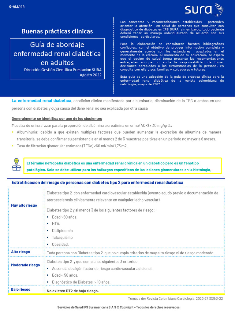 Erc Diabetica | PDF | Diabetes | Enfermedades y trastornos humanos