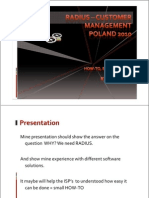 Mine Presentation Should Show The Answer On The Question WHY? We Need RADIUS