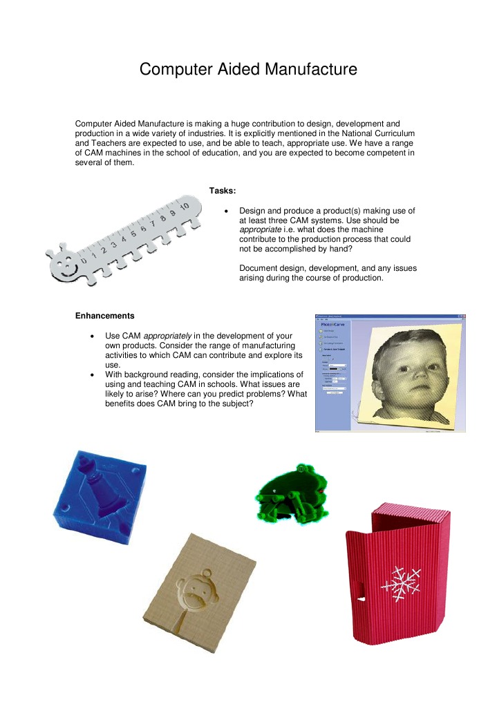 Computer Aided Manufacture in Education | PDF | Art