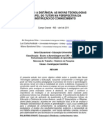 Educação A Distância - As Novas Tecnologias