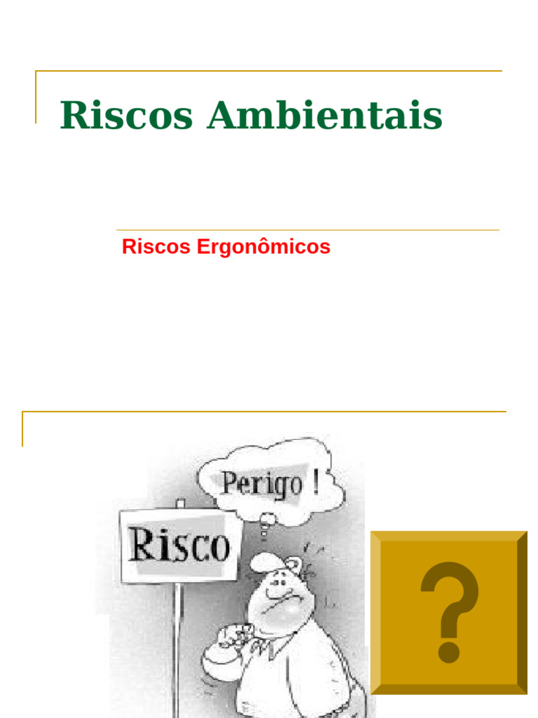 Riscos Ambientais e Ergonômicos no Trabalho | PDF | Veneno | Fator de risco