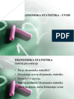 1 - Ekonomska Statistika - Uvod
