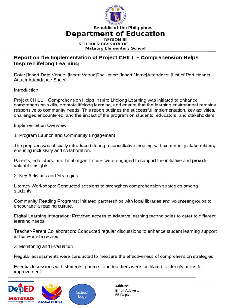 Mov 4 Report On The Implementation | PDF | Reading Comprehension ...