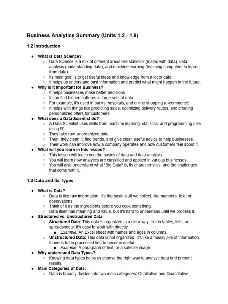 Business Analytics Overview | PDF | Analytics | Data Analysis