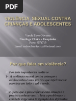 Violência  sexual de crianças e adolescentes
