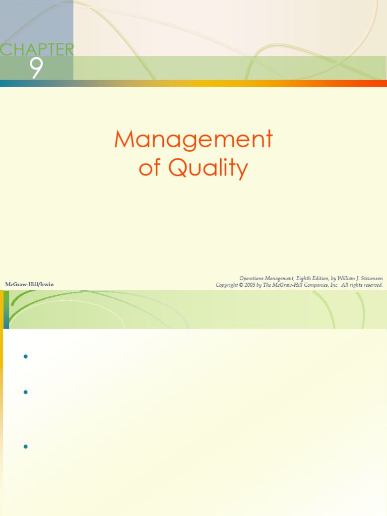 Quality Management Overview and Principles | PDF | Six Sigma | Quality ...