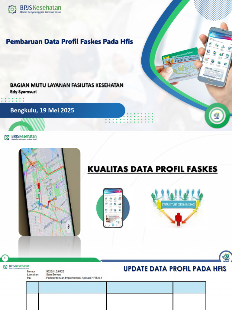 Pembaruan Profil Faskes di HFIS | PDF