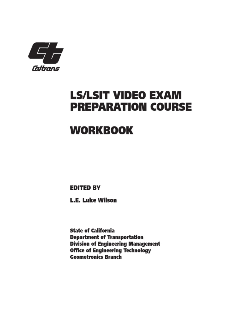 LS-LSIT Video Exam Preparation Course Workbook 