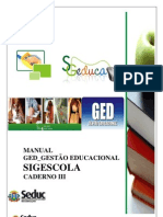 MANUAL SIGESCOLA - Caderno III - Agendamento de Fechamento