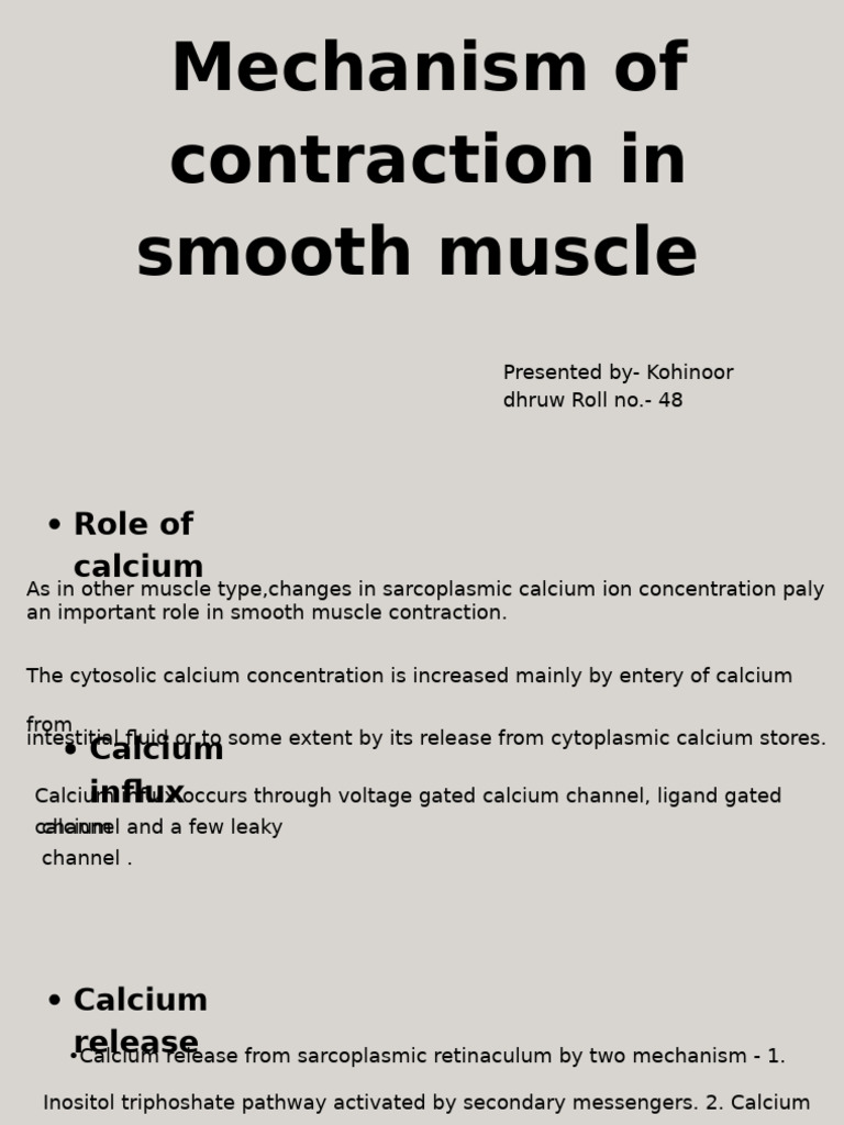 Mechanism of Contractraction in Smooth Muscle - 20250515 - 230532 ...