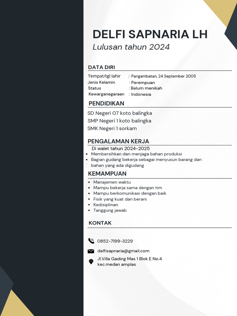 Hitam Dan Putih Modern CV Resume Riwayat Hidup - 20250519 - 224835
