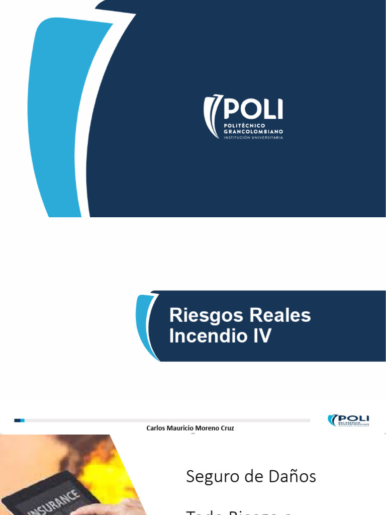 Riesgos y Normas en Seguros de Incendio | PDF | Póliza de seguros