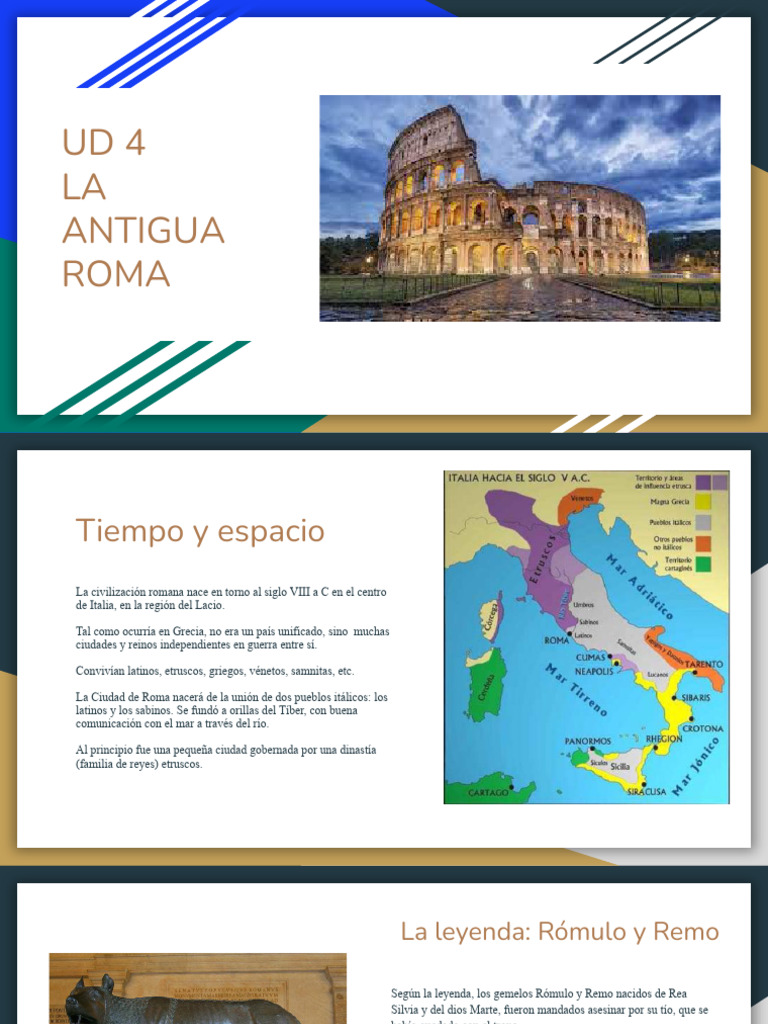 Historia de la Antigua Roma: Fundación y Caída | PDF | Roma antigua ...