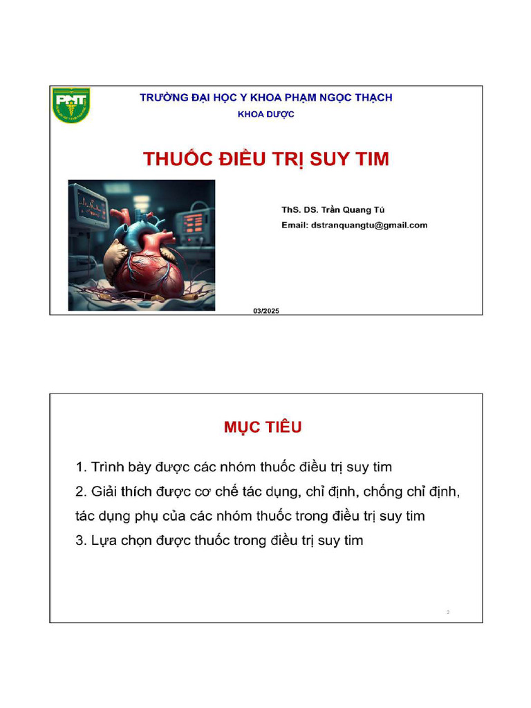 Thuốc Điều Trị Suy Tim | PDF