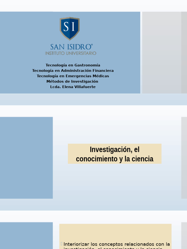Unidad 1 - Investigación - Conocimiento y Ciencia | PDF | Método ...