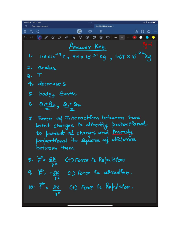 Solutions To Electric Charges And Field Pdf
