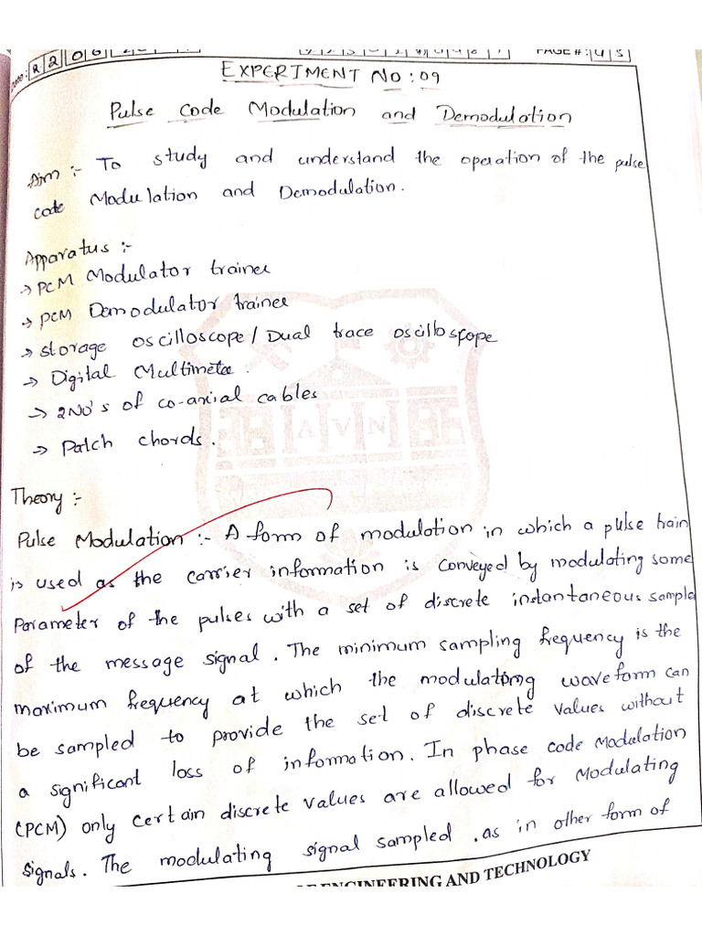 Exp 9 | PDF