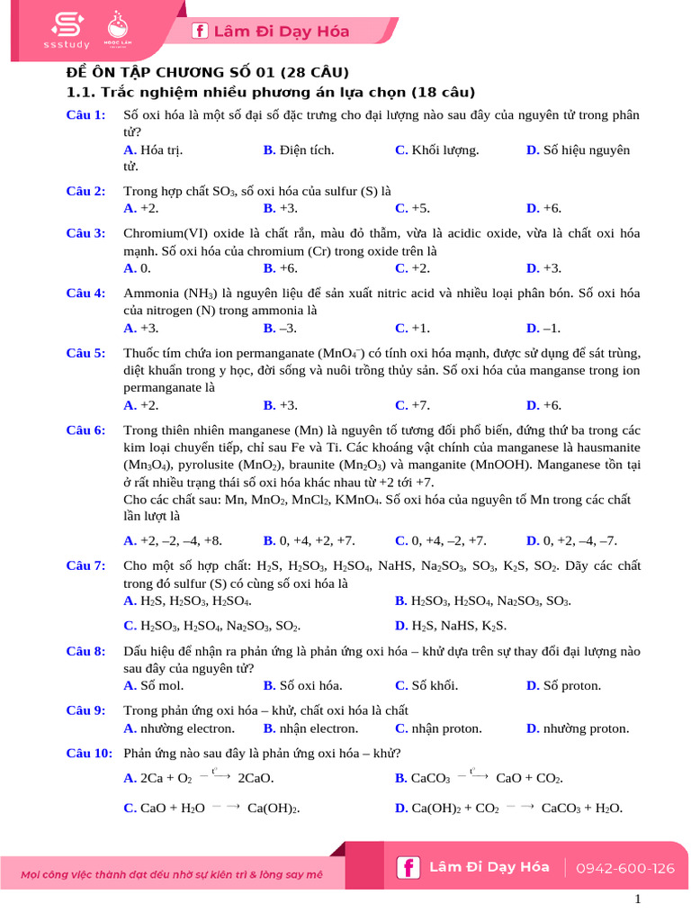 T NG Ôn Chương 4 | PDF