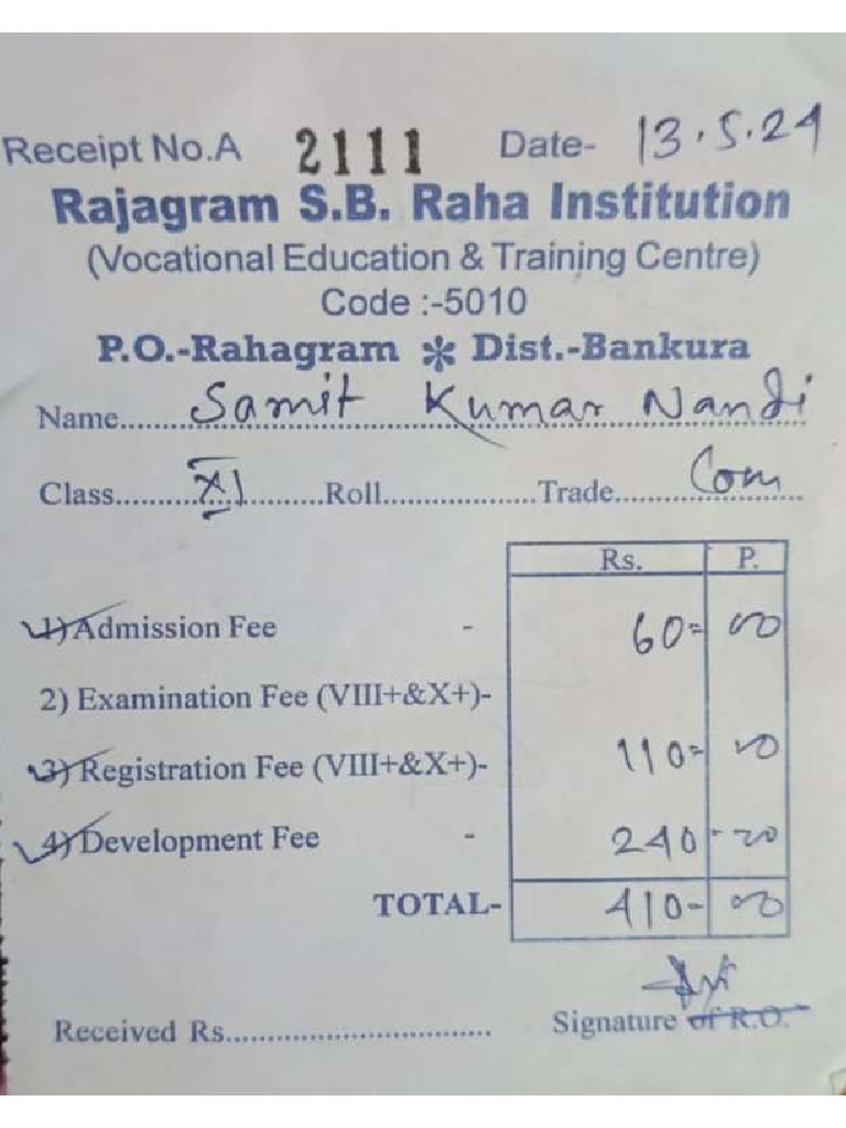 Reciept | PDF