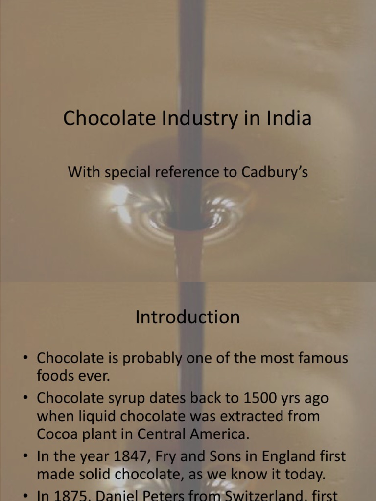 Chocolate Industry in India PDF Chocolate Brand