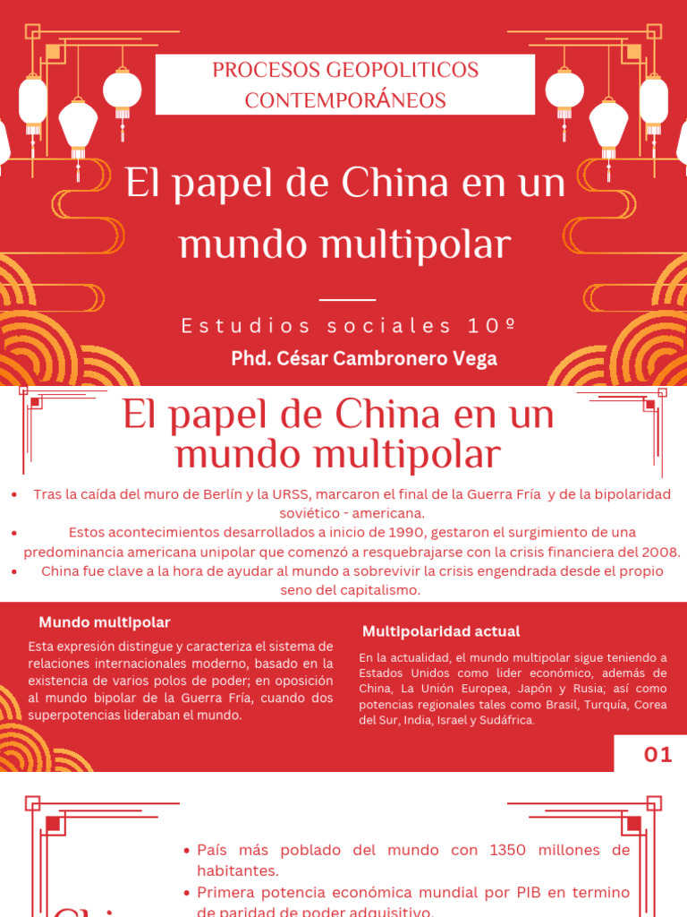 China en el mundo multipolar actual | PDF | Polaridad (Relaciones ...