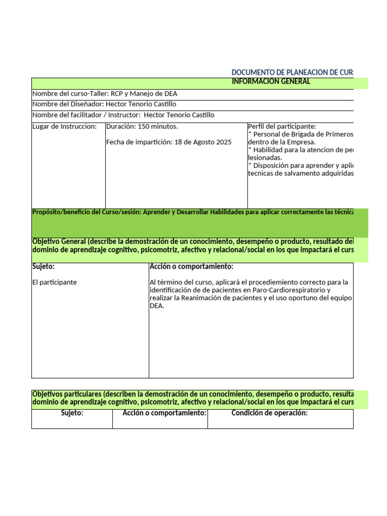 Taller de RCP y Uso de DEA 2025 | PDF | Reanimación cardiopulmonar ...