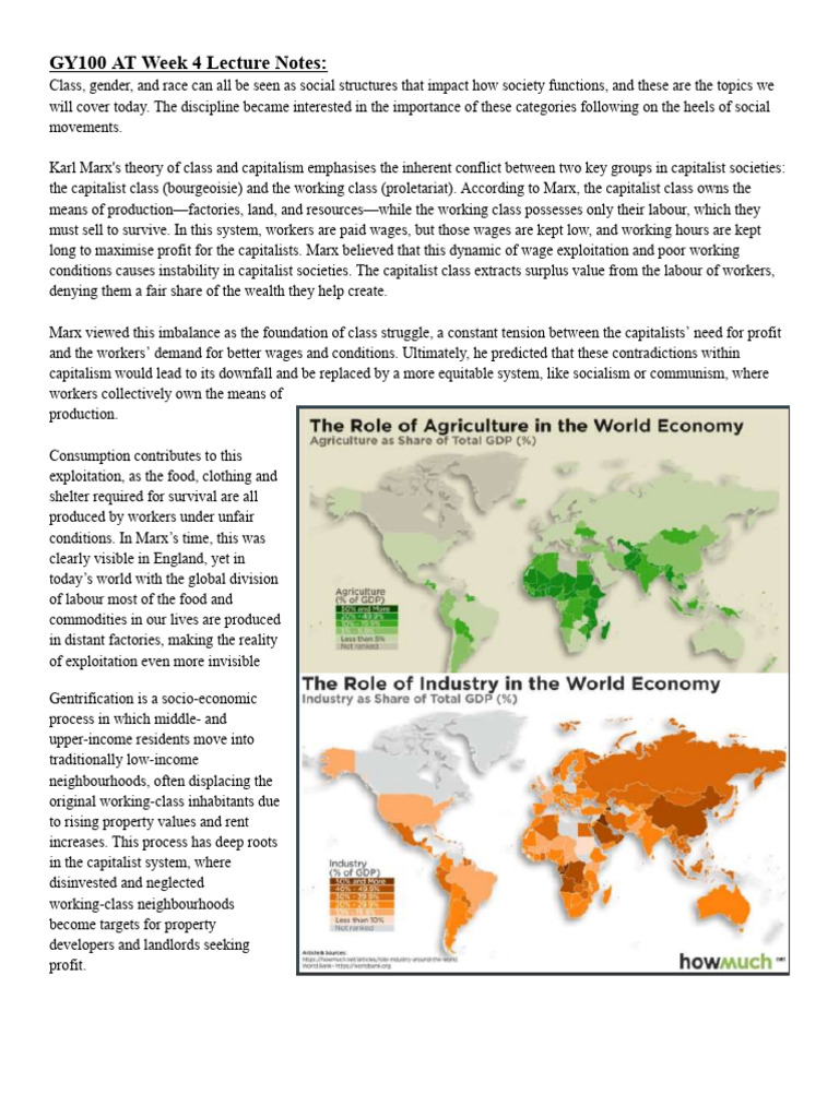 Class, Gender, and Race in Capitalism | PDF | Intersectionality | Race ...