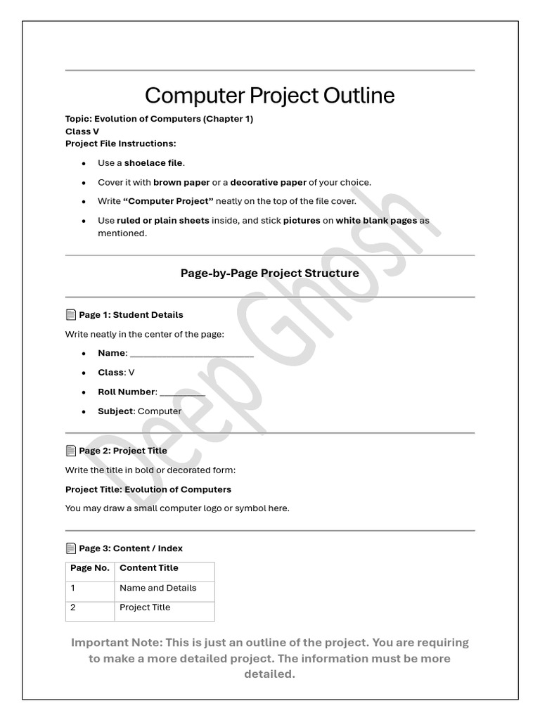 Class 5 Project: Evolution of Computers | PDF | Integrated Circuit ...