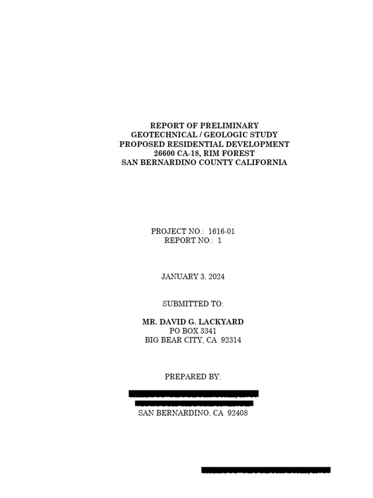 Soils - Report.1616-01 Scenic Way & CA-18, Rimforest SI | PDF ...