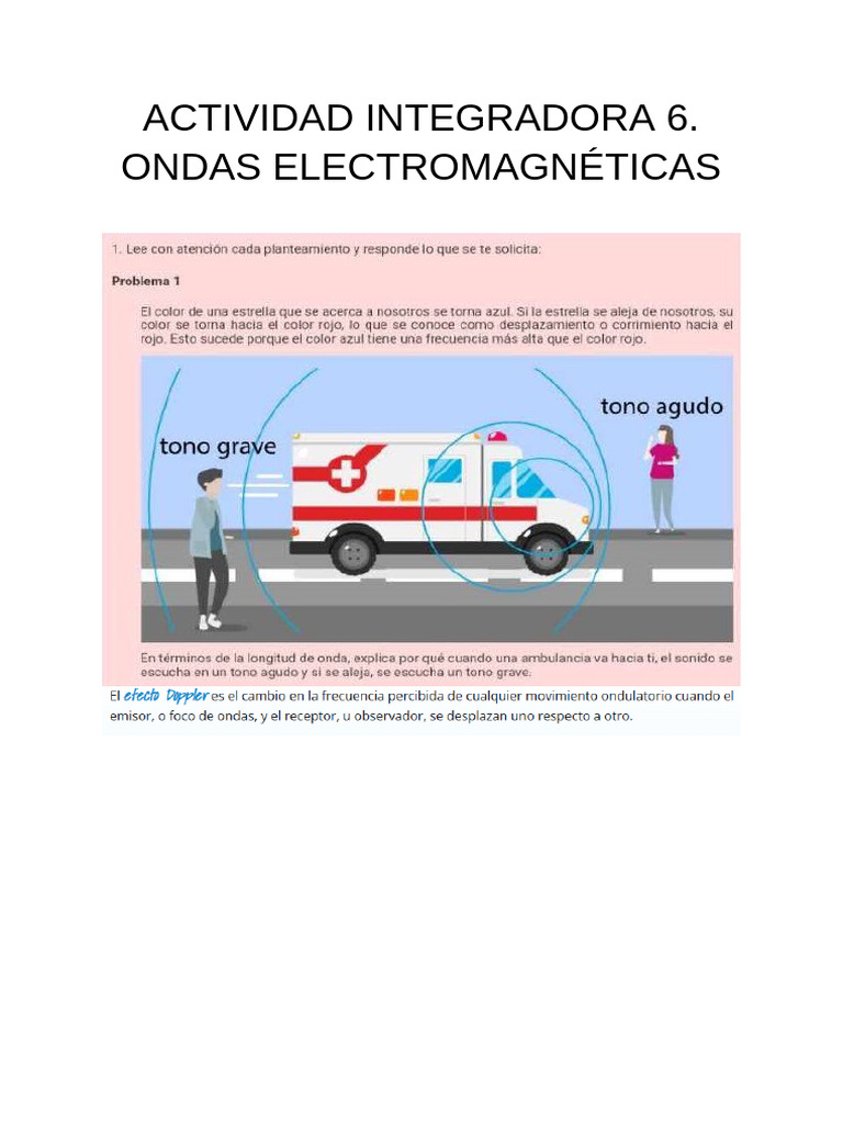 Actividad Integradora 6 Ondas Electromagneticas | PDF