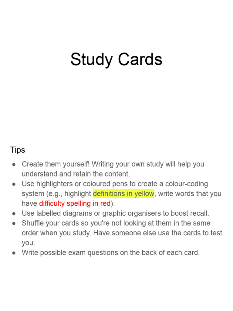 Creating Study Cards (for the Final Exam) | PDF | Cell (Biology) | Biology