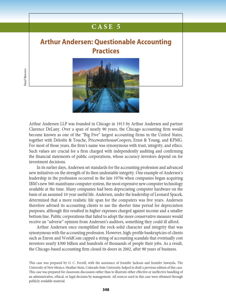 Arthur Andersen's Rise and Fall | PDF | Accounting | Audit