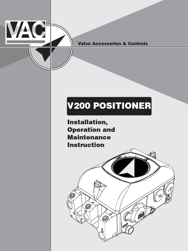 V200 Positioner Manual Overview | PDF | Actuator | Valve