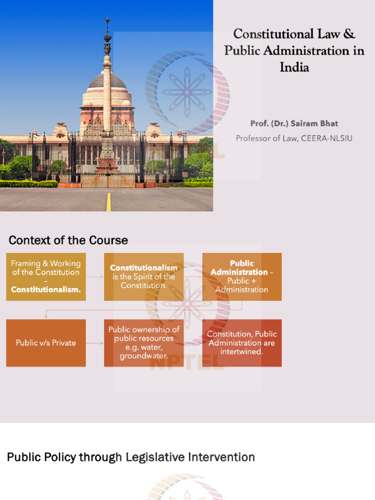 Overview of India's Constitutional Framework | PDF | Constitution ...