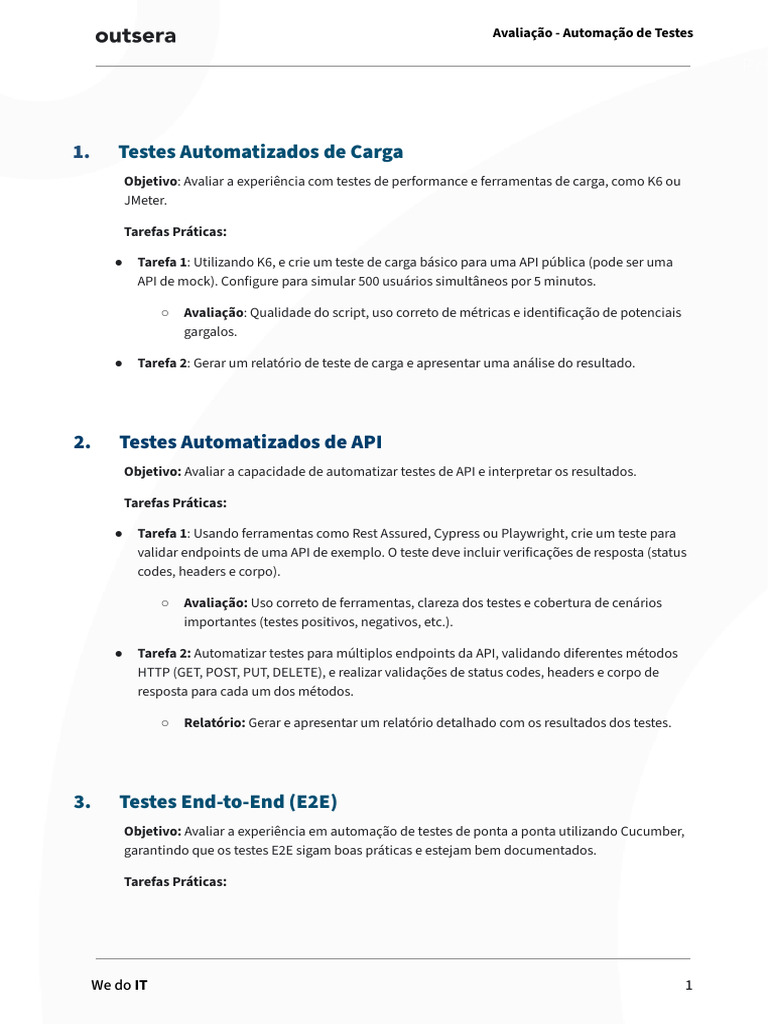 Sincronização em Testes E2E com Cucumber | PDF | Testes de software ...