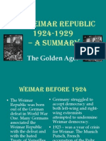 The Weimar Republic 1924-1929 - A Summary