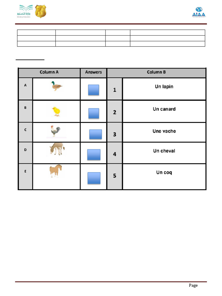 Exercice de français pour la 6e année | PDF