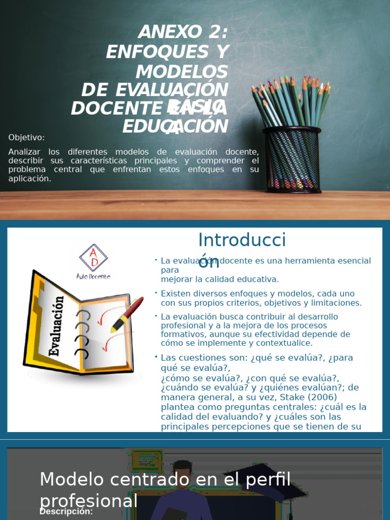 Modelos de Evaluación Docente en Educación | PDF | Evaluación | Maestros